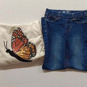 Wonder nation girls size 7-8 outfit